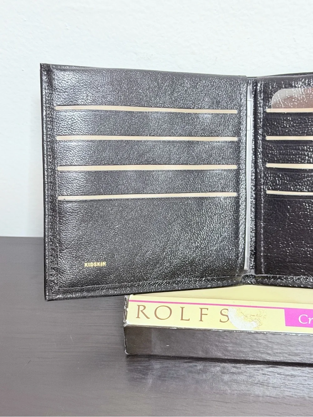 ROLFS Black Leather Wallet  NWT